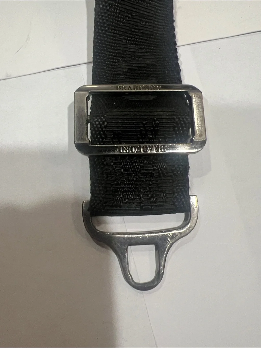 The Bradford Exchange Black Adjustable Webbing Belt with Metal Hardware